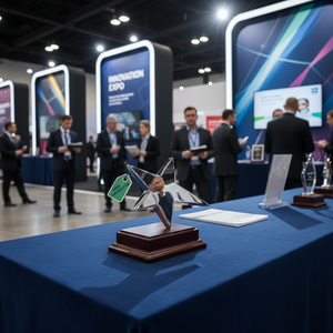 Trofeo Premiato con Stampa UV su Vetro e Rame per Fiere ed Eventi di Benvenuto (non adatto per prodotti con difetti) - Product Image 3