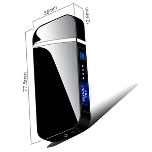 Encendedor electrónico de China/encendedor de doble arco para cigarros y pipas con buena calidad - Product Image 1