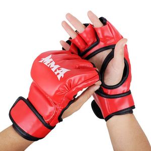 Guantes de Boxeo MMA de PVC para Adultos, Hombres y Mujeres, Diseño Profesional de Medio Dedo para Entrenamiento con Saco de Boxeo - Product Image 2