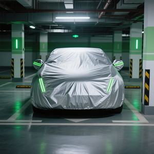 <span class=keywords><strong>Accessoires</strong></span> de voiture OEM 210D 190T modèle universel étanche et protection UV peut être personnalisé LOGO bâche de voiture - Product Image 6