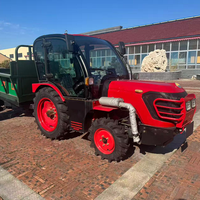 Tracteur de serre DONOL Mini 50HP 4x4, faible hauteur 1800mm, cabine climatisée pour serres