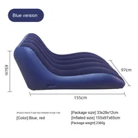 Vente directe usine – Nouveau lit gonflable portable en PVC de type S, élargi et épaissi, pour salon domestique et camping extérieur