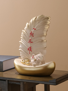 High-End <b>Resin</b> Crafts Smooth Sailing Ornament Folk Art Home Living Room TV Cabinet Wine Cabinet Decoration for Housewarming Gift - Product Image 4