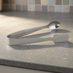 Stainless Steel Ice Tongs Minimalist <b>Bar</b> <b>Tools</b> Reusable Handle for Cocktail Making - Product Image 3