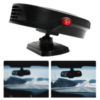 Ventilateur de refroidissement et de chauffage 12V, tête pivotante à 360 degrés, grand diffuseur d'air, chauffage 2 en 1 pour voiture, dégivreur et anti-buée