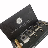 Boîte d'emballage fine à double rabat en carton plié en papier écologique imprimé sur mesure pour stylo à huile pour cuticules et brillant à lèvres cosmétique