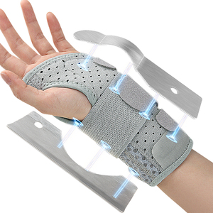 Nefes Alabilen Fileli Bilek Desteği Alüminyum Atel Ayarlanabilir Kompresyonlu Bilek Koruyucu Günlük Spor Koruması için - Product Image 1