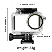 Accessoires HONGDAK pour caméras DJI Osmo Action 4, boîtier étanche pour la plongée sous-marine jusqu'à 50 m