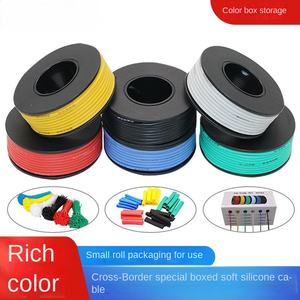 Caja de Conexiones Multicolor Ignífuga, Cable Flexible de Silicona, Conductor de Aluminio Revestido de Cobre Estañado, Almacenamiento de Cables de Goma para - Product Image 6
