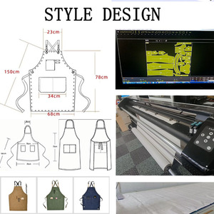 ผ้ากันเปื้อนผ้าใบแบบปรับแต่งได้ผ้ากันเปื้อนกันน้ำและกันน้ำมันสำหรับการโฆษณาในสตูดิโอ - Product Image 5