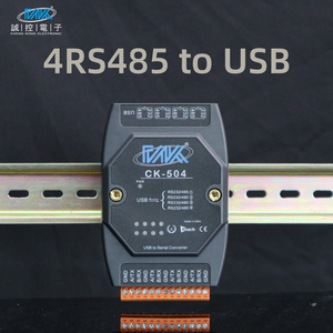 Convertidor de Datos <span class=keywords><strong>Modbus</strong></span> RTU de 4 Puertos <span class=keywords><strong>RS485</strong></span>/RS232 a USB, Conexión a Computadora a Través de Tipo-C - Product Image 1