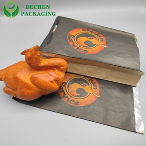 Roasted Chicken Holder Bag Grease Proof Paper Bag for Food
