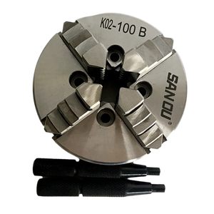 <span class=keywords><strong>Mandrin</strong></span> de tour à bois manuel en acier à <span class=keywords><strong>4</strong></span> mâchoires auto-centrant 100 mm SANOU pour mini tour à bois - Product Image 1