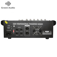 Table de mixage amplifiée GAX-602D USB 6 canaux avec prise en charge de la carte mémoire USB pour performances et usage familial