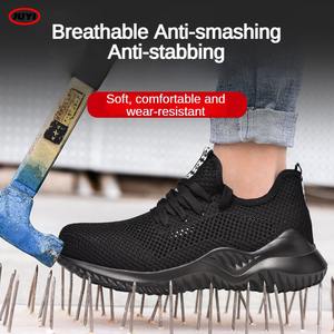 Servicio personalizado Trabajo táctico Deporte al aire libre Trekking Botas de senderismo impermeables Zapatos de punta de acero Seguridad para hombres - Product Image 6