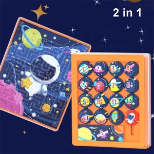 Jeu de puzzle à chiffres 2 en 1 jeu intellectuel de labyrinthe jeu de diapositives huarong <span class=keywords><strong>road</strong></span> déverrouillage puzzle labyrinthe marche perles jeu de cerveau - Product Image 2