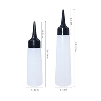 Bouteilles applicatrices de luxe personnalisées pour huile capillaire 6oz bouchon torsadé contenants blancs transparents en PET flacon compte-gouttes en plastique de 100ml