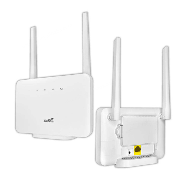For MT55 4G LTE 5G Dual-Band Mobile WiFi Router with SIM Card Slot 2 External Antennas Firewall & VPN Support Home Use 10 User