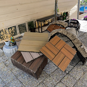Độ ẩm bằng chứng sân thượng thiết kế WPC sàn gỗ tếch Snap trong decking Board DIY dập nổi sàn gạch cho Patio - Product Image 5