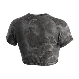 Factory Gym Streetwear Tshrt New Design Women Sexy Fitness Half Shirt Workout Sportswear Short Sleeve Yoga Crop <b>Top</b> - Product Image 2