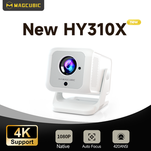 โปรเจคเตอร์พกพา Overseas Warehouse 1080P LCD LED HY310X ความสว่าง 420 ANSI 8GB Android 11 ฉายภาพไร้สายขนาดเล็ก อัตโนมัติ - Product Image 3