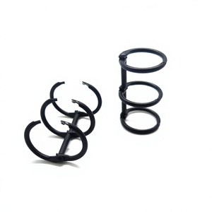 YIWANG Factory Metal Black 30mm Loose Leaf Binder Rings for Calendar - Product Image 2