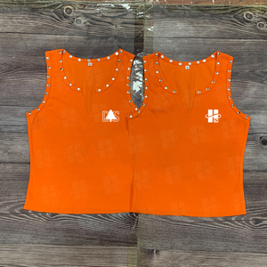เสื้อกล้ามออกกำลังกาย OEM สำหรับฤดูร้อน แบบไม่มีแขน สปอร์ต ฟิตเนส ปักโลโก้ตามสั่ง ผ้าฝ้ายผสมสแปนเด็กซ์ แต่งริบบิ้นและหมุด - Product Image 5
