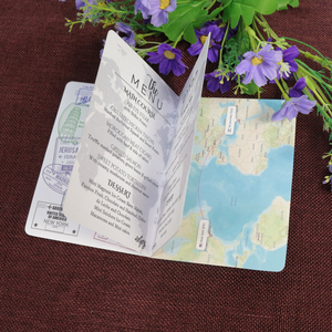 Haute qualité personnalisé Ins Style marine <span class=keywords><strong>passeport</strong></span> carte d'embarquement <span class=keywords><strong>mariage</strong></span>/fête cartes d'invitation avec avion en métal acrylique pour <span class=keywords><strong>mariage</strong></span> - Product Image 4