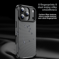 Coque Souple en Fibre de Carbone Beetle pour iPhone 17 Pro Max, 17 Air, 17e, 16 Pro Max, 16e, 15 Plus – Étui de Téléphone Antichoc avec Airbag, Design Uni