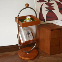 Meubles de salon, table d'appoint en bois rétro française, table basse pour balcon