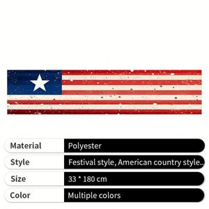 New Party <b>Table</b> <b>Runners</b> Decorations Promotions Wholesale Props Ambience <b>Table</b> <b>Runners</b> for Independence Day - Product Image 5