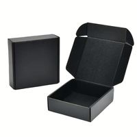 Boîtes postales en carton pliables colorées mattes et écologiques Emballage d'avion pour cadeau Boîte en carton pliante couleur pour bijoux