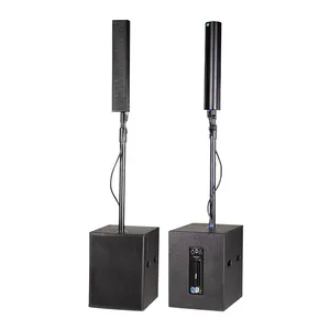 L1 mini outdoor portable standing dj sound system set amplified loud bass subwoofer neodymium active speakers line array