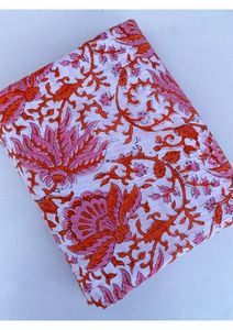 Tissu en coton pur 100% imprimé à la main avec des motifs floraux indiens traditionnels, vendu au mètre, tissu imprimé à la main, OEM ODM, vente en gros - Product Image 2