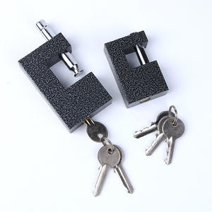 Pujiang फैक्टरी 70/80/ 90/100mm इस्पात लोहे की Candado भारी शुल्क डी आकार स्टील 94mm आयत ताला - Product Image 4