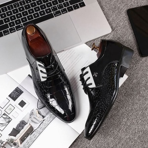 Chaussures XuanWu pour hommes, nouveau style, à enfiler, légères, patchwork, grandes tailles, pour printemps, automne, hiver, affaires, formelles, mariage, en PU - Product Image 4
