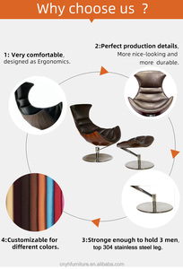 Fjordan — meuble de salon confortable, chaise adhésive avec repose-pieds, populaire - Product Image 3