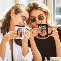 Tasses en céramique colorées personnalisées avec logo RTS, 11 oz, résistance aux hautes températures, impression par sublimation, service OEM/ODM