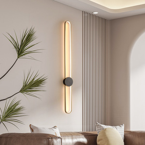 Minimalist All Copper Wall Lamp Led Touch <b>Control</b> For Living Room Bedroom Sofa <b>Tv</b> Background Lighting - Product Image 2