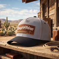 Casquette de baseball sportive personnalisée en tissu Dobby, 5 panneaux, style streetwear, avec patch brodé personnalisé, style course
