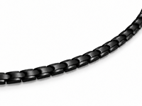 Bracelet magnétique en acier inoxydable noir, bracelet d'affaires élégant et classique