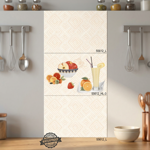 Carreaux muraux 3D japonais pour cuisine et salle de bain 300x450mm en céramique émaillée finition brillante, briques réfractaires pour design intérieur et extérieur - Product Image 1