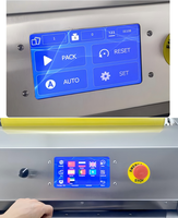 Machine d'emballage automatique rapide pour aliments frais, machine à emballer sous film alimentaire pour l'emballage de fruits, légumes, viande, bœuf, steak, plateaux
