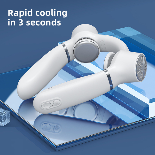 Rechargeable Battery Handheld Neck Mini Fans Type C Cooling Neck Fans Portable Fan Mini Air Conditioner for Sport