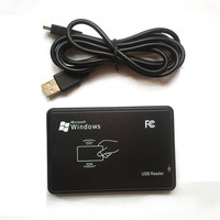 Lector de Tarjetas de Proximidad RFID NFC USB 125Khz 13.56Mhz, Material ABS, Sin Necesidad de Controlador, Plug and Play