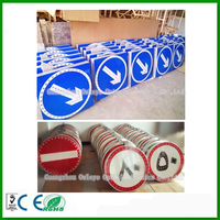 Panel Solar Personalizado LED Advertencia Reflector Señales Carretera Iluminada Lento Intermitente Stop Mark Señal de Tráfico Solar