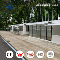 Cabine Apple Modulaire Préfabriquée Luxe Multifonctionnelle 20Ft 40Ft pour Hôtel Capsule, Bureau à Domicile et Mobile