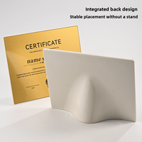 Medalla de Metal Acrílica Creativa Personalizada, Carta de Autorización Comercial para Agencias de Franquicias, Placas de Premio Honoríficas Personalizadas con Impresión UV