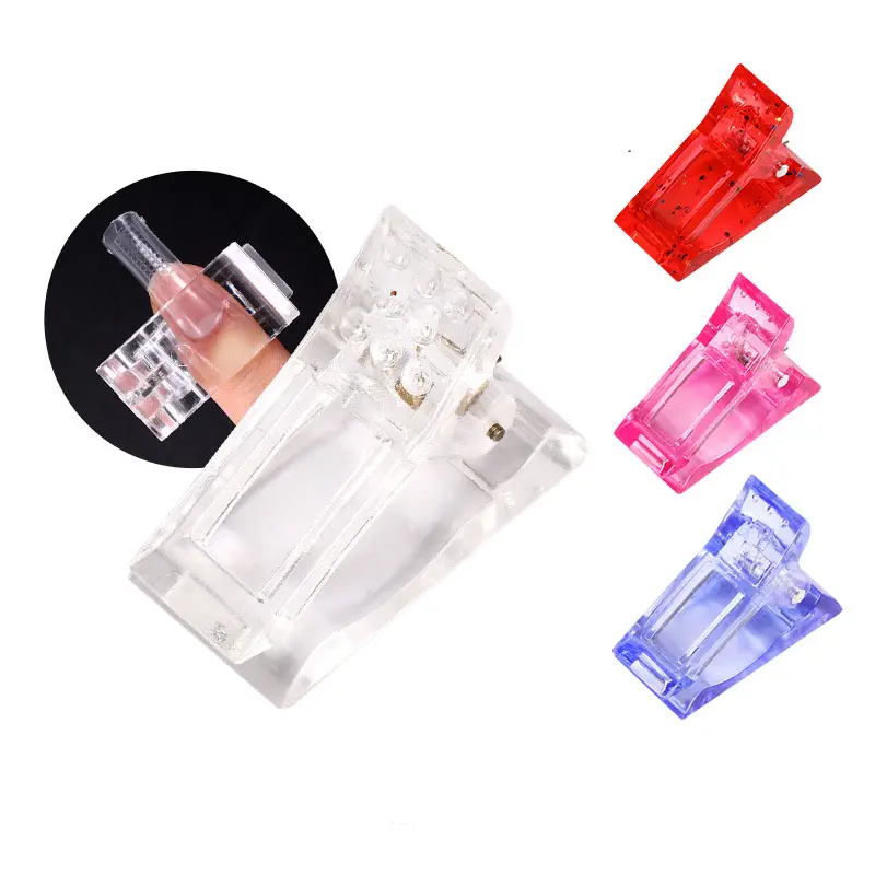 Plastic Extend Nails Clamp To fix Acrylic Extend Artificial Nail Holder Clamp