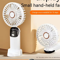 Batterie rechargeable 1200mAh mini ventilateur pliable portatif petit ventilateur de bureau électrique ventilateur de refroidissement à air d'été